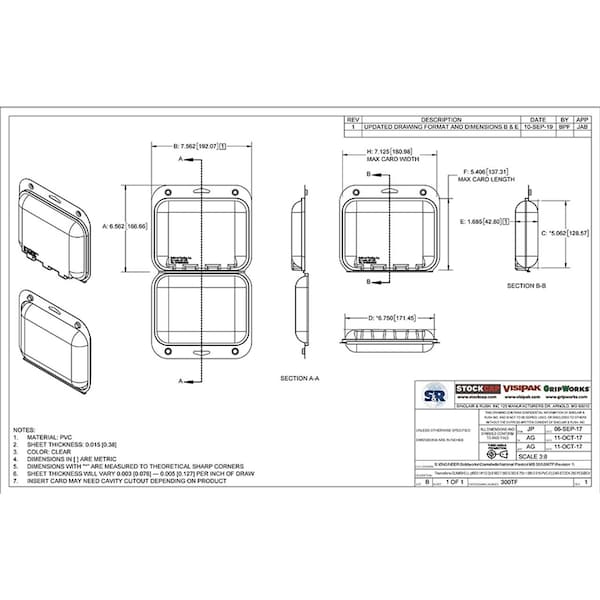 Thermoform-CLAMSHELL-(#300 / #112-2)-6.562-7.562-5.062-6.750-1.685-0.015-CLEAR, 250PK